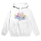 ナラといっしょ！のドット風サメ乗りナラ Hoodie