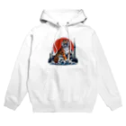 momonekokoの風格漂う王者の虎 Hoodie