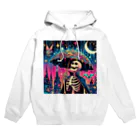 かるるんショップの骸骨紳士シリーズ　おニューの傘 Hoodie