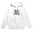 マニーのわんちゃんグッズの ボルゾイ（犬）をモチーフにしたわんちゃんNo.2 Hoodie