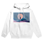 ずっと疲労感の月と1人 Hoodie