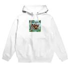 ナマケモノstoreのハンモックに揺られるナマケモノ Hoodie