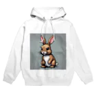 miyasaku102のドット絵ウサギ Hoodie