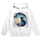 星降る夜にの星黒猫 Hoodie