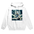 アニマルxスポーツグッズ「アニマル・ヒーローズ」の『キリンKOJIRO - 波乗り嵐での挑戦』 Hoodie