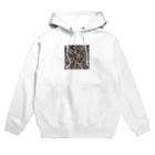 白ティー専門店の白Tシャツ　バーバーショップイメージ Hoodie