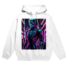 Skeletonの超クールな骸骨のサイバーパンクアート！ Hoodie