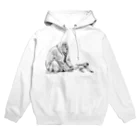 Wildlife sanctuary のニホンザルの親子 Hoodie