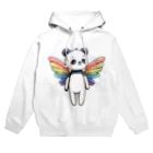 mofu-petiのにじいろ羽パンダ Hoodie