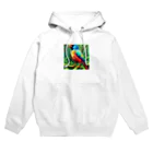 かたまりのドットインコ Hoodie