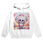 dreamy-designのLOVE&PEACE　シロテナガザルくん Hoodie