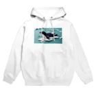 hinasoyuの海氷滑ペンギンAI Hoodie