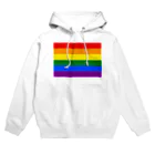 お絵かき屋さんのレインボーフラッグ Hoodie