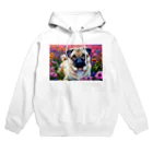 mito_happyの花畑とパグ Hoodie