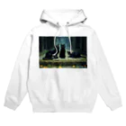 おかづあいのねこちゅうしんの黒の三頭政治 Hoodie