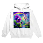 かるるんショップのアヤメと虹と妖精と Hoodie