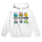 田原あや　ドット絵で鳥さんの絵を描いていますのドット絵　コザクラインコ　DIGITALKOZAKURA　デジタルコザクラTシャツ Hoodie