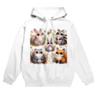 クリエイティブ　テトの知らない人を見た森の動物たち Hoodie