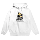 Cody the Lovebirdの【両面】Chubby Bird（背面）オカメインコ大集合　（表）サングラスをかけたオカメインコ Tシャツ Hoodie