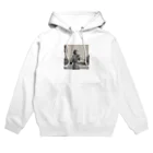 ユニーク・キュートのたたずむ女性 Hoodie