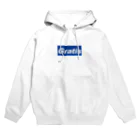 Gratis officialのボックスロゴ　ブルー＆ホワイト Hoodie