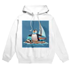 ganeshaのおもちゃのヨットでかわいいペンギンに出会おう Hoodie