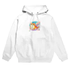 oz-chanの空飛ぶ猫アニメ風4 Hoodie