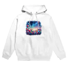 momonekokoのカラフルな風船が浮かぶ風景 Hoodie