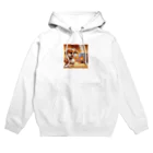 サウナーグッズショップの可愛い子犬がサウナでととのう Hoodie