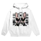 キュート＆クールのサングラスのブル学生 Hoodie