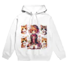 ウツボちゃんの大好きな猫に囲まれて Hoodie