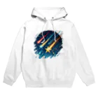 Mizのゆるハウスの3つの流れ星 Hoodie