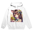 yos-1292583のねこニコばん Hoodie