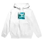 hana2ginの Almost Transparent Blue. Hoodie