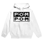 mf@PomPomBlogのSub Pom Pom Logo パーカー