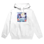 ハワイライフのイルカと満月 Hoodie