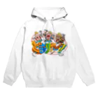 freehandの爆走する暴徒のモヒカン達 Hoodie