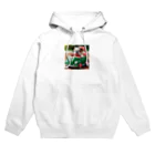 T-BORNSTAKEのブルドッグくんのある夏の日 Hoodie