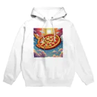 ミリススタイルの空飛ぶピッツァ Hoodie