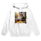 癒しの時間のかわいい三毛猫グッズ Hoodie