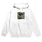 kokin0の水辺を走る犬 dog runnning on the water Hoodie