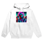 momonekokoのネオンカラーのロックGIRL Hoodie