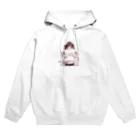 波にのるくまたんショップ62号店81番通りのクッションを持った女の子 Hoodie