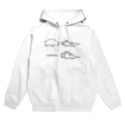 PokuStarの対峙するカバとワニ Hoodie