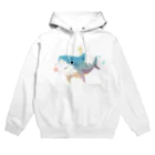 月狼 ゆうの夢見るサメくん Hoodie