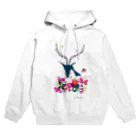 amamoの花の中のシカ Hoodie