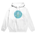 marinaのソフトクリーム（neon mint circle） Hoodie