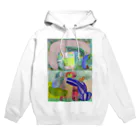 ふっかふっかひゅーんの植物と人物 Hoodie