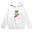 made blueのColorful Cat Hoodie