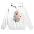 y.y.ferretsのフェレット 折りたたみ銀次郎 Hoodie